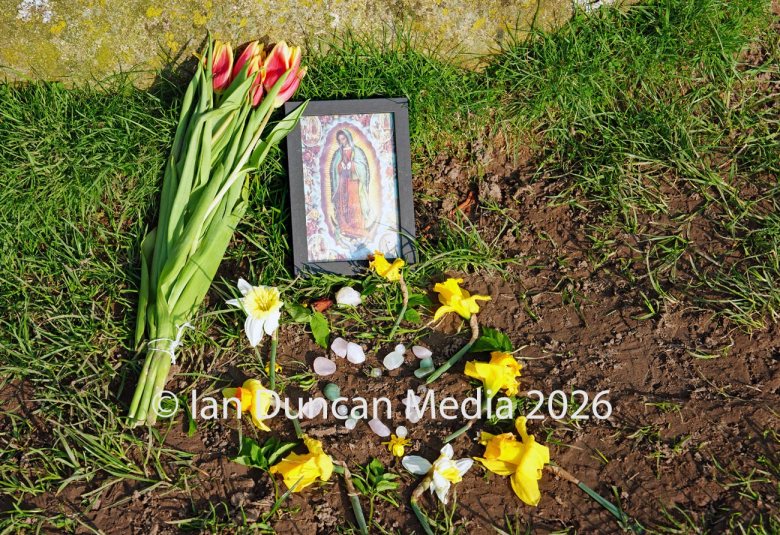 Pagan offerings from the spring vernal equinox at Castlerigg Stone Circle near Keswick. Photo: Ian Duncan.