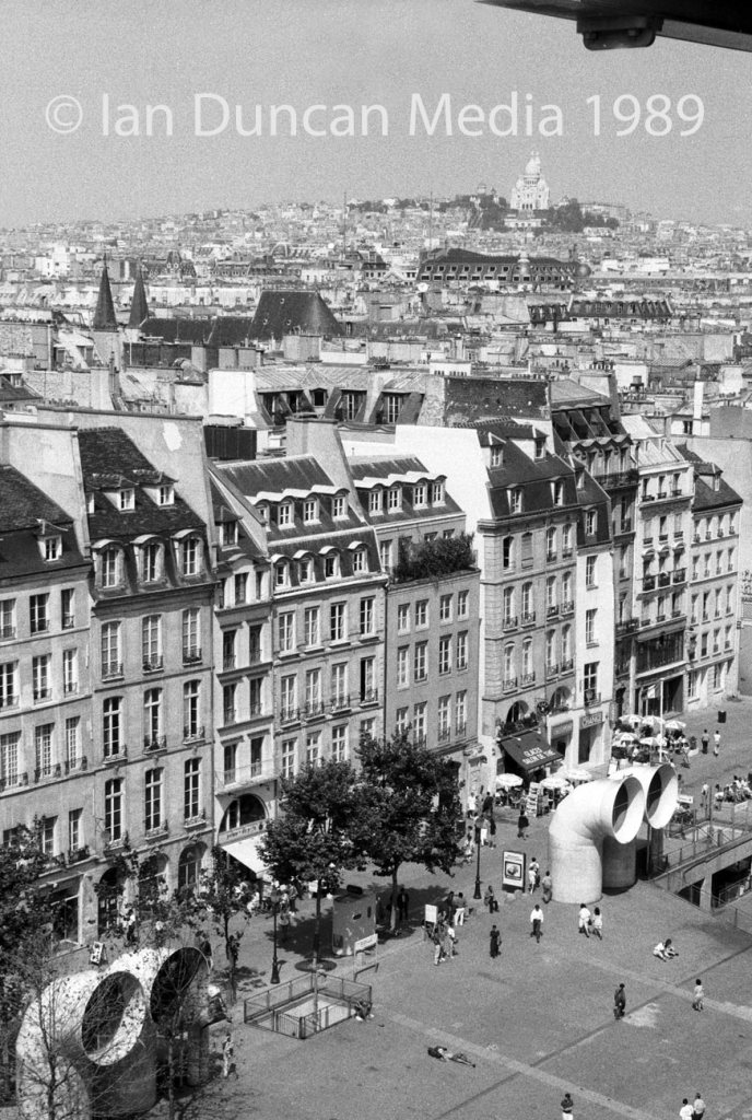 Looking towards the Sacré-Cœur, Paris, from the Pompidou Centre. Picture: Ian Duncan.