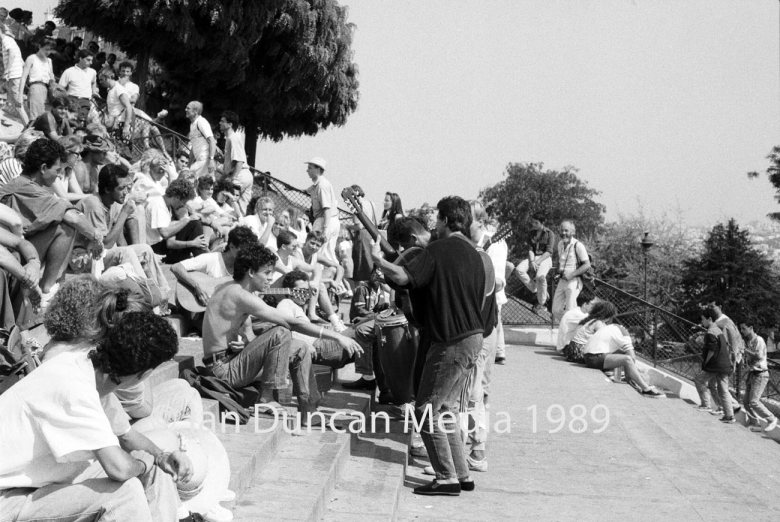 Buskers in Paris. Picture: Ian Duncan.