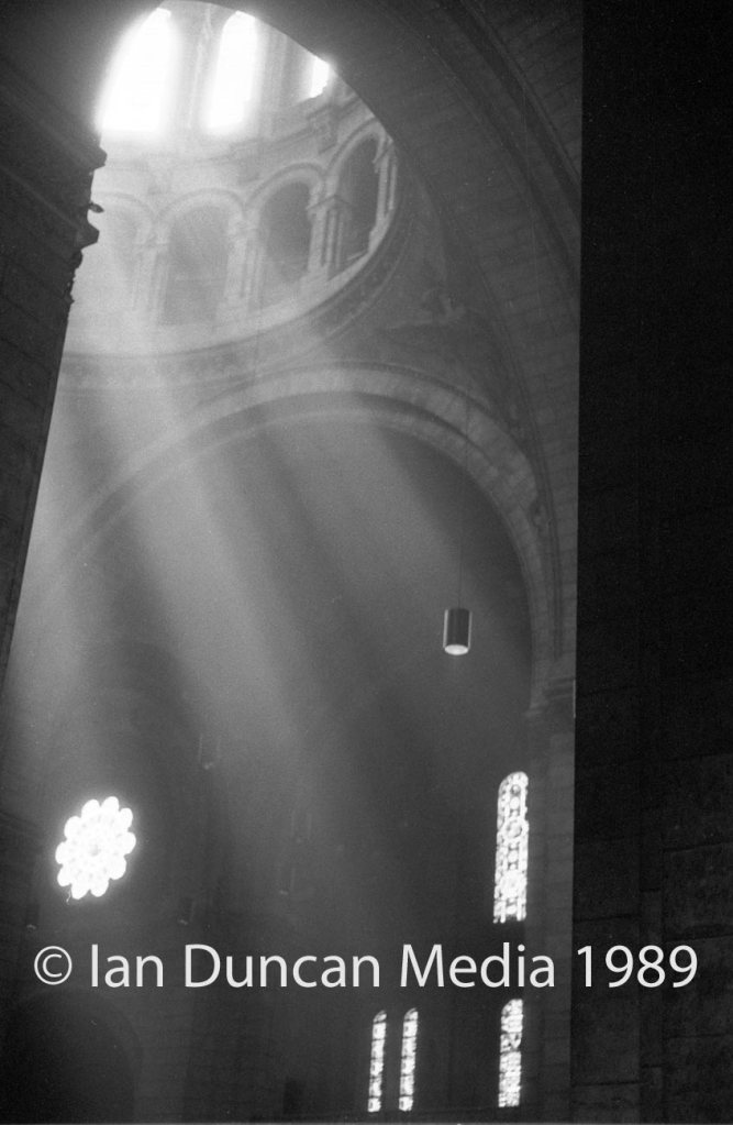 SHAFT OF LIGHT... Sacré-Cœur, Paris. Picture: Ian Duncan.