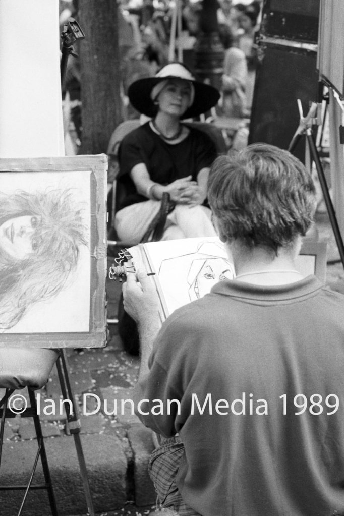 Artist in Paris. Picture: Ian Duncan.