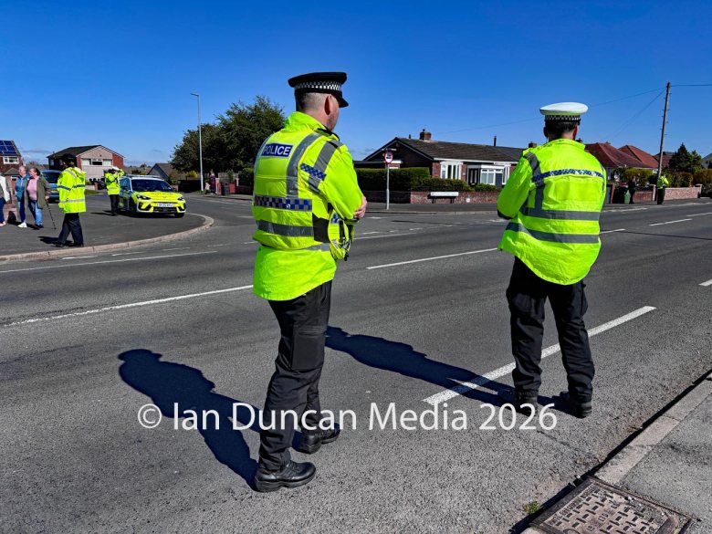 Road safety campaign Operation Colossus in Carlisle where Cumbria police select vehicles at random for inspection in London Road... Picture: Ian Duncan.