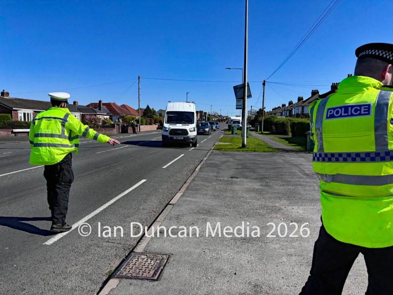 Road safety campaign Operation Colossus in Carlisle where Cumbria police select vehicles at random for inspection in London Road... Picture: Ian Duncan.