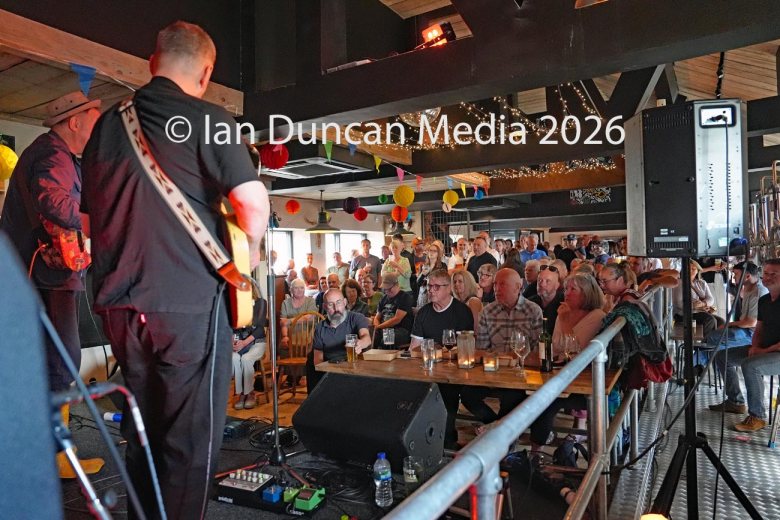 Martin Stephenson and fellow member of The Daintees Gary Dunn perform at The West Walls Brewing Company in Carlisle. Picture: Ian Duncan.