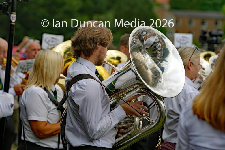 Brass band at the Durham Miners Gala in 2026. Picture: Ian Duncan.