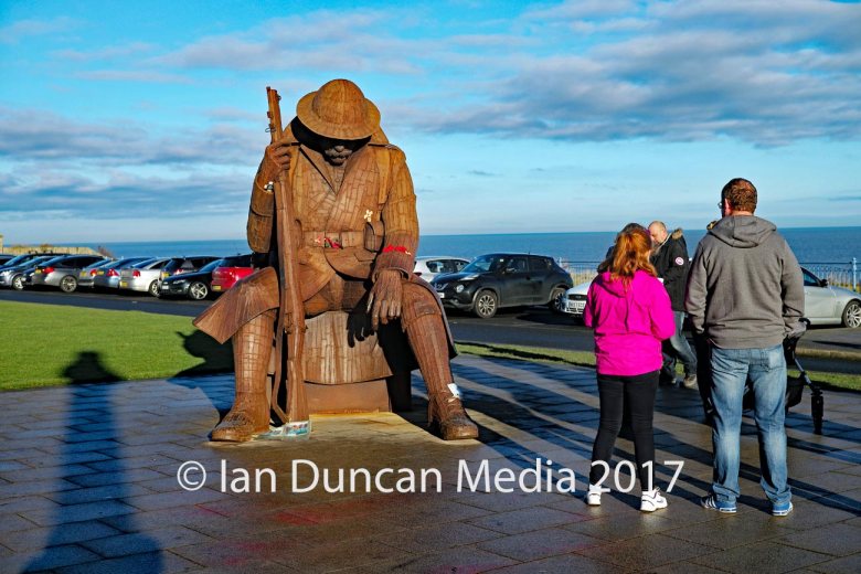 Eleven-O-One by artist Ray Lonsdale in Seaham in County Durham in the north-east of England which is known locally as Tommy. Photo: Ian Duncan.