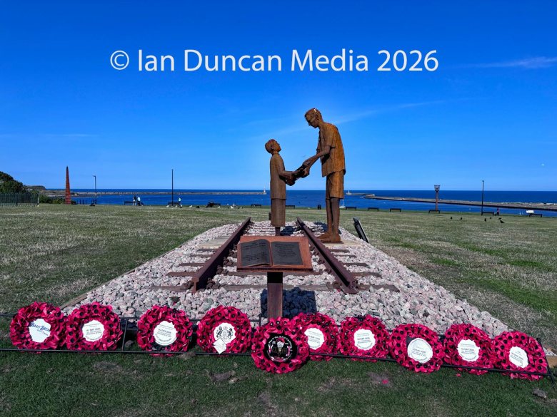 Humanity – The Forgotten Army statue in the North Marine Park in South Shields in the north-east of England by artist Ray Lonsdale. Photo: Ian Duncan.