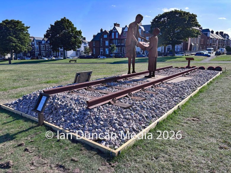 Humanity – The Forgotten Army statue in the North Marine Park in South Shields in the north-east of England by artist Ray Lonsdale. Photo: Ian Duncan.