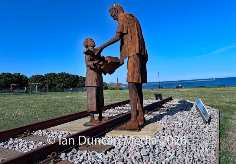 Humanity – The Forgotten Army statue in the North Marine Park in South Shields in the north-east of England by artist Ray Lonsdale. Photo: Ian Duncan.