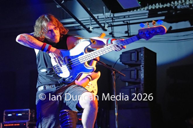 TRIBUTE... Iron Maiden tribute band The Beast UK perform at The Old Fire Station in Carlisle. Picture: Ian Duncan.