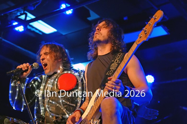 TRIBUTE... Iron Maiden tribute band The Beast UK perform at The Old Fire Station in Carlisle. Picture: Ian Duncan.