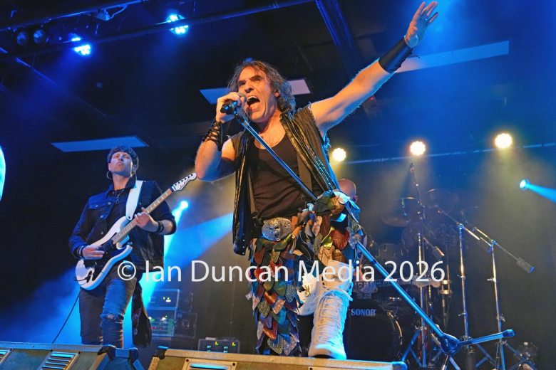 TRIBUTE... Iron Maiden tribute band The Beast UK perform at The Old Fire Station in Carlisle. Picture: Ian Duncan.