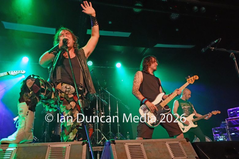 TRIBUTE... Iron Maiden tribute band The Beast UK perform at The Old Fire Station in Carlisle. Picture: Ian Duncan.