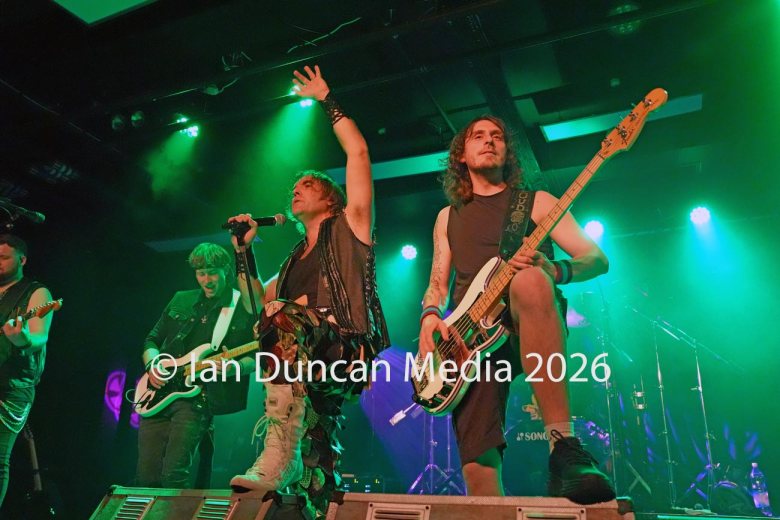 TRIBUTE... Iron Maiden tribute band The Beast UK perform at The Old Fire Station in Carlisle. Picture: Ian Duncan.