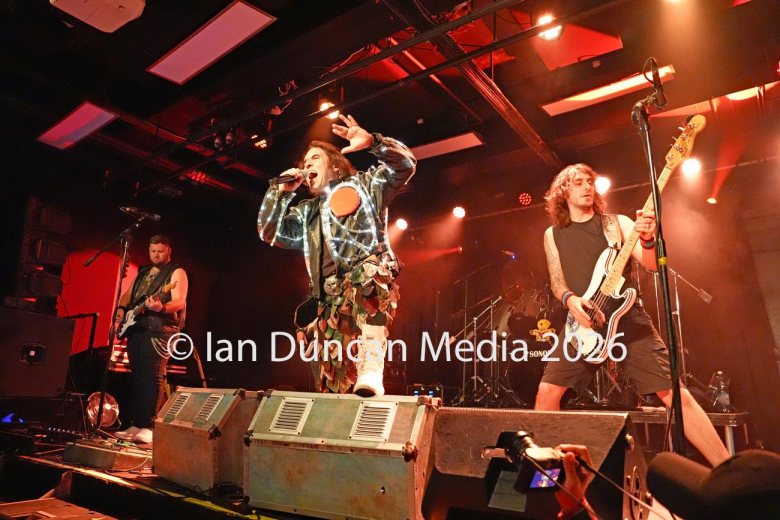 TRIBUTE... Iron Maiden tribute band The Beast UK perform at The Old Fire Station in Carlisle. Picture: Ian Duncan.
