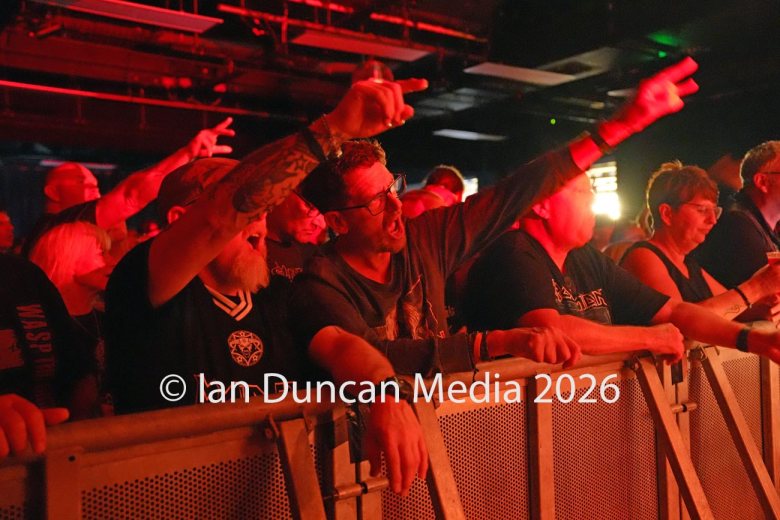 TRIBUTE... Iron Maiden tribute band The Beast UK perform at The Old Fire Station in Carlisle. Picture: Ian Duncan.