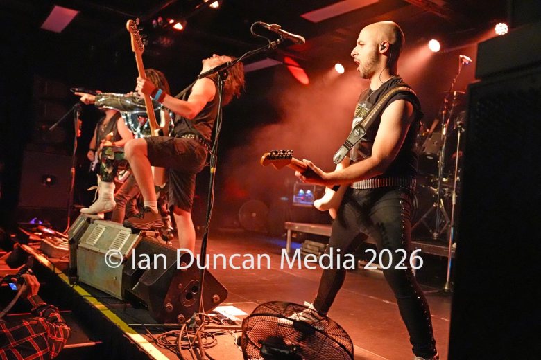 TRIBUTE... Iron Maiden tribute band The Beast UK perform at The Old Fire Station in Carlisle. Picture: Ian Duncan.