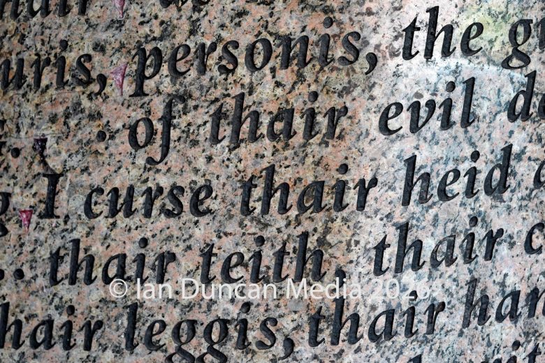 The Cursing Stone and Reivers' Carpet in Carlisle. Picture: Ian Duncan.