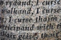 The Cursing Stone and Reivers' Carpet in Carlisle. Picture: Ian Duncan.