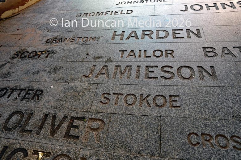 The Cursing Stone and Reivers' Carpet in Carlisle. Picture: Ian Duncan.
